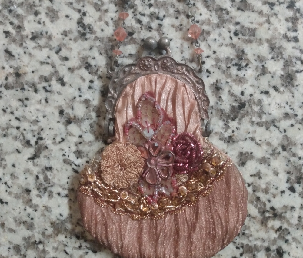 Small blush clutch